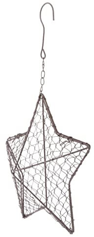 Qianly Eisen Draht Halter für Sukkulenten Im Kranzdesign, Mehrfarbig, 27x 27x8cm