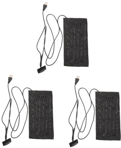POPETPOP 3 Pièces Coussin Chauffant USB Chauffage Coussin Chauffant pour semis électrique Heat chauffé Pot Usine Mini Plantes d'intérieur Chaude Stations de Propagation Chiffon Black