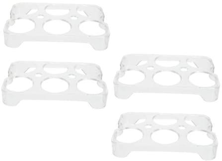 RORPOIR Boîte de Rangement pour Œufs en Plastique 4pcs Multifonctionnelle pour Réfrigérateur Design Empilable et Fixation Stable, Organise Facilement Vos Œufs