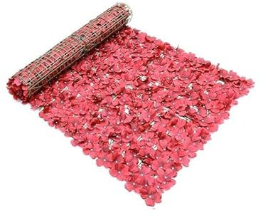LP Divertissements Lot de 3 - Décoration géante Mur de Fleurs Rouge en Rouleau 3x1m