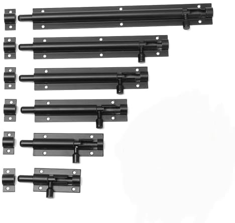 GYMIGE Chiusura a Scatto per Finestra da 2-8 con Fibbia per Serratura per Porta, Robusta, per cancello da Giardino, capannone, Porta Scorrevole, Torre, chiavistello, ferramenta per la casa