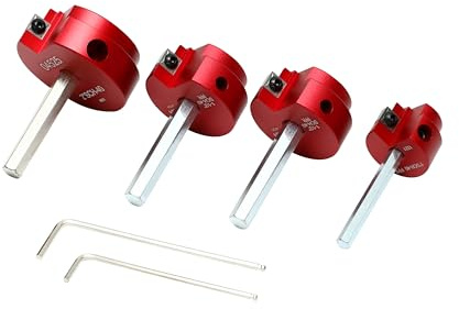 HFS(R) 4 Pcs PVC Pipe Reamer Tool, 3/4、1、1 1/2、2 - Fits 1/2 Drill, PVC Fitting Saver & Plastic Pipe Fitsting Reamer Socket Saver Plumbing Tool for Schedule 40 Plastic Pipes