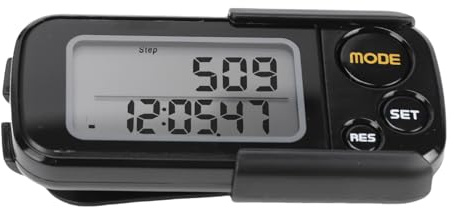 Cocoarm 3D Pedometro, Contapassi Preciso con Ampio Display LCD e Memoria di 30 Giorni per Distanza Percorsa Miglia Km Contatore Calorie Monitor Tempo Esercizio Giornaliero