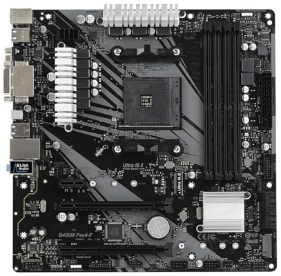 Gaming Motherboard Fit For ASRock B450M Pro4-F B450 Motherboard AM4 DDR4 64GB Ultra M.2 Support Ryzen 5 5600 4300GE 2600 3200G 5700 Cpu Micro ATX