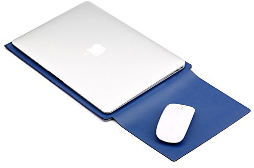 LaoZan 11.6-15.4 Pouces Sacoche pour Ordinateur portable Netbook Ultrabook Sacoche Laptop Pochette PC Compatible pour macbook 12 Bleu