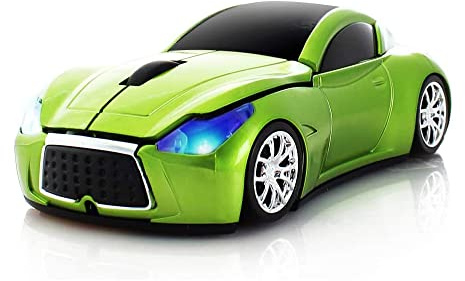 ECOiNVA Funkmaus Kabellos Auto Maus, Desktop Laptop Computer Optische Maus for Windows, Mac OS, Android (Grün)