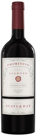 SCAVI & RAY Primitivo Salento IGT Rotwein 13% Vol. - halbtrocken, 0,75l | Samtig-weiche Cuvée aus Apulien in Italien, halbtrocken, ideal zu italienischen Gerichten, Gegrilltem und für Genießer