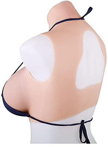 XSWL Silikonbrüste Realistische Brustvergrößerung Gefälschte Brust Künstliche Brüste für Crossdressing-Kleidung von Mann zu Frau,Beige,E Cup