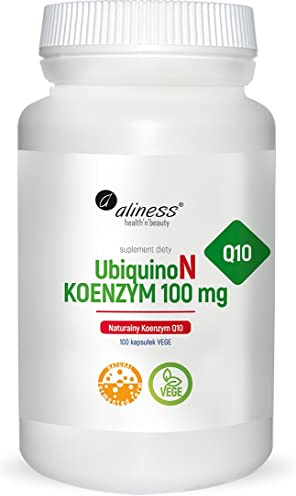 Aliness - UbiquinoN KOENZYM 100mg - Wirkt freien Radikalen entgegen - Natürliches Coenzym Q10-100 kapseln - Veganer - Vegetarier - Tagesdosis 1 Kapsel