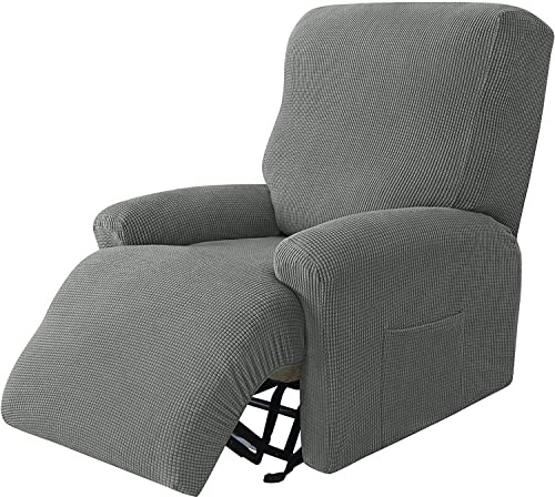 Ruhesessel Bezüge, Stretch Relaxsessel Bezug, 4-Teilig Elastischer Antirutsch Husse Relaxsessel Sesselbezug, Überzug für Relaxsessel Sesselschoner für Fernsehsessel Abnehmbare Waschbar ( Color : #1 )
