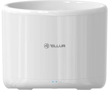TELLUR Bebedero Inteligente WLAN para Gatos y Perros de 2L, Automático con WiFi, Aplicación para Teléfono y Aviso de Falta de Agua
