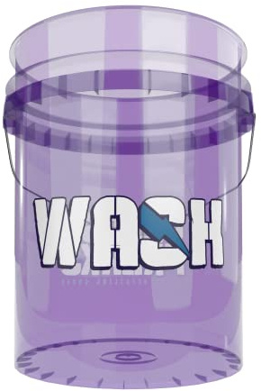Garage Freaks Auto Wascheimer 20 Liter- Autowascheimer Transparent für Autowäsche - Handwäsche Eimer - Autoreinigung Aussen - Zubehör zum Waschen von Auto Motorrad Fahrrad