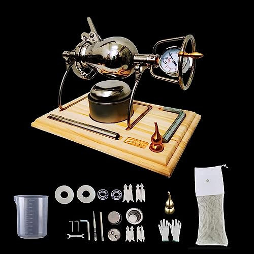 RNQZ Hand-Popcorn-Maschine, Mini-chinesische traditionelle Retro-Popcorn-Maschine, Dekoration, Mini-Vintage-Popcorn-Maschine, 280 ml