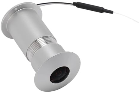 Mirilla con Visor de Puerta, HD 1080P Visor de Puerta WiFi de 170 Grados, Cámara de Seguridad Duradera para Hotel de Oficina en Casa, Control de Aplicaciones de Soporte (SILVER)
