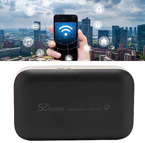 Portable 4G/LTE Travel Mobile Wi-Fi Hotspot Unlocked 5G WIFI Dongle with Sim Card Slot Pocket WIFI Caravan Wi-Fi, Connect 10 Wireless Devices 300Mbps