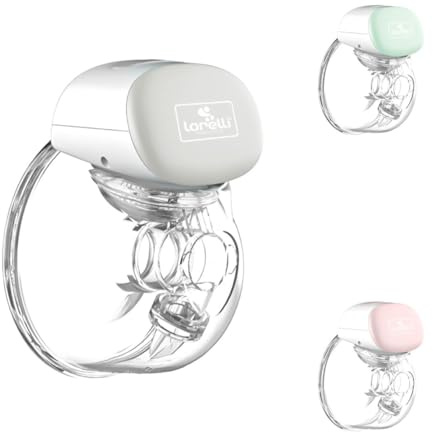 Lorelli elektrische Milchpumpe Hands free 240ml USB Touchscreen 3 Modi 10 Stufen grau