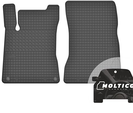 moto-MOLTICO Vorne Gummimatten Auto, 2-teiliges Set, Allwetter Gummi Fußmatten, Antirutsch & Wasserfest Autoteppiche - passend für Mercedes CLA X118, GLA H247, B-klass W247, A-klass W177 2018-
