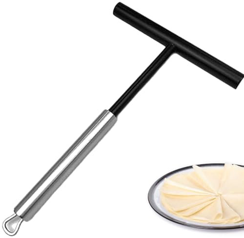 1 Pezzi Spalmatore per Crepe 19,5 cm di Lunghezza,Distributore di Impasti Pancake a Forma di T per Cucinare Produzione di Crepes Galettes Creme,Superficie Liscia e Resistente al Calore
