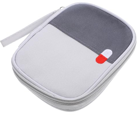 CHILDWEET Kleine Tragbare Medizintasche Mit Reißverschluss Leerer Erste-hilfe-tasche Zum Wandern Und Reisen Sanitätstasche Aus Robustem Material Für Auto Boot Und Fahrrad