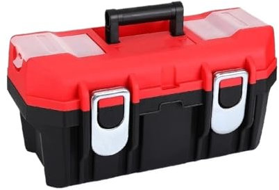 SRKATI Organizer Tool Boîte à Outils en Plastique de 16 Pouces avec Plateau, boîte à Outils étanche à Double Couche, Organisateur Multifonction avec poignée Organisateur Outils