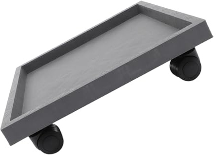 PHENOFICE Sottovaso Quadrato in Pp per Piante da Interno con Ruote Vassoio Mobile per Vasi da Fiori Base Rulli per Giardinaggio