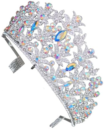 Holibanna Diadème De Mariage Pour Femme Couronne Décoration De Cérémonie Coiffe De Mariée