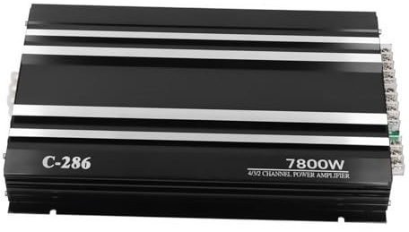 Alipis Amplificateur Audio Automobile Canaux Stéréo pour Haut Parleurs Installation Facile et Réaliste Compatibilité avec USB et Aux