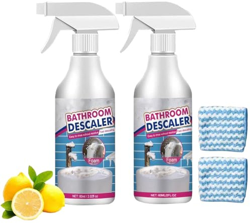 Bathroom Descaler, Bathroom Descaler Schaum, Reiniger Für Hartnäckige Flecken, 2025 Neu Multifunktional Duschkabinenreiniger, Badezimmer-Entkalker-Spray