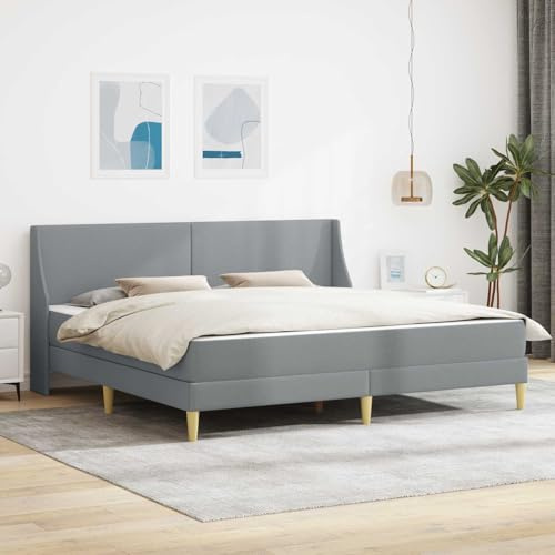 Holepyr Sängram med madrass och huvudgavel av polyester, rektangulär ram med ribbotten och praktiskt förvaringsutrymme, slitstark vändmadrass för sovrum