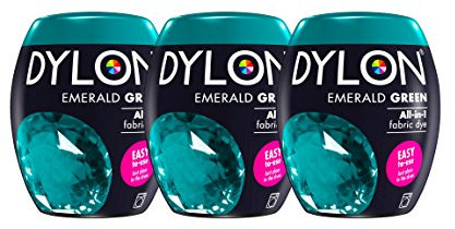 New Dylon Maschinenfärbemittel, 350 g, Smaragdgrün, 3 Stück