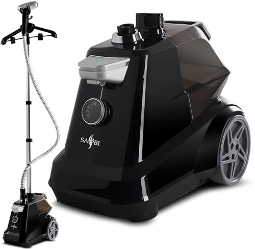 SA BI Professional 2200 W Garment Steamer Upright with 3L Water Tank, Steamer Clothing KILLS GERMS and Releases Wrinkles in no Time, Clothes Steamer Suitable for all Fabrics
