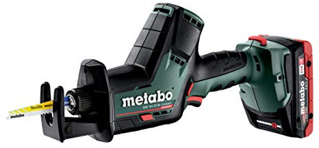Metabo Akku-Säbelsäge SSE 18 LTX BL Compact (602366800) Kunststoffkoffer 18V 2x4Ah LiHD + ASC 55