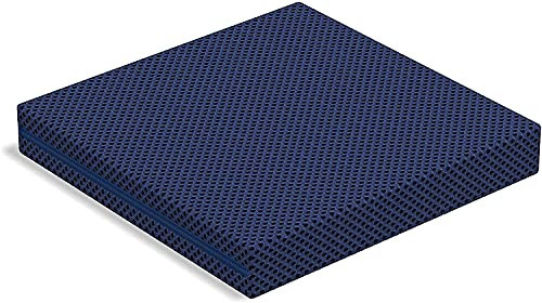 TECNOCOLCHÓN Cojín Viscoelástico Antiescaras Visco Air | Funda Lavable hasta 60º | Reversible 2 Lados Diferentes de firmeza 40x40x6 cm | Fabricado en España | Certificado Oeko-Tex® y CertiPUR™