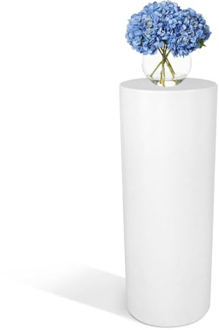 Kloris Columna cilíndrica Sweet Table Altura 90 cm diámetro 35 cm Color Blanco Made in Italy