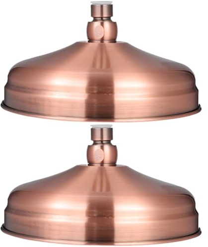 Uonlytech 2 Pz Soffione Doccia Pioggia Ad Alta Pressione Soffioni e Docce a Mano Soffione a Cascata Doccia a Pioggia Getto Della Doccia Contro Soffione a Rame Portatile Ugello