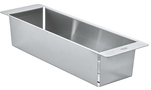 GROHE Passoire Multifonctions, Acier Inoxydable, Compatible Lave-Vaisselle, Anti-Corrosion, 49cm, Inox, 40853SD0