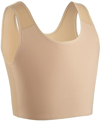 XUJI Hälften Bröst Binder Transperson Kompression FTM Tröja Design Binder (K, L)