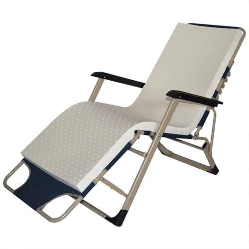 GAOXIAO Liegestuhl Auflage Dicke Polsterung Abnehmbar, Fortschrittlich Natürliches Latex Deckchair Auflagen, Verdickt Und Atmungsaktiv Hochlehner Auflage (Nur Sitzkissen)