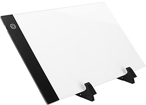 LetCart Animation Copy Station Light Pad USB Powered Flicker-Free Adjustable Brightness Touch Control Rhinestone Copy Board for Drawing and Streaming