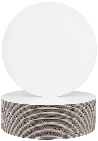 NGOSUET Lot de 30 planches à gâteau blanches de 30 cm d'épaisseur - Rondes - Réutilisables - Pour le transport de gâteaux, de mariage, d'anniversaire, de fête