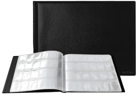 Larius Album per 240 Monete Commemorative, da 2 Euro, Portaoggetti (Nero)