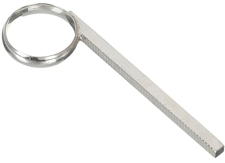 Parliky Metall Trompetenzug mit Silbernem Fingerring für B-dur Trompete Leichtes Design Einfach zu Transportieren und Praktisch für Musiker