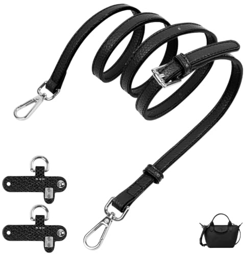 Aucuu Schultergurt für Longchamp Tasche Damen, Schulterriemen aus Leder für Minitaschen, Tragegurte für Taschen, Verstellbarer Schulterriemen, Taschengurt für Longchamp Mini Bag Crossbody Bag