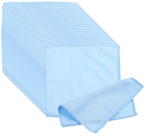 PATIKIL Glasses Cleaning Cloth 5.8 x 5.8, 24 Pcs Eyeglasses Polishing Cloth Soft Wipe Screen for Camera Lens Eyeglasses Screens Smart Devices, Blue