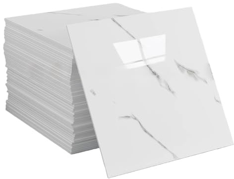 CAIEJSAEN 24 Stück Selbstklebende Wandfliesen 30x30 cm Wasserfest Schmutzabweisend Peel and Stick Fliesenaufkleber Schneidbar DIY für Bad Küche Wohnzimmer