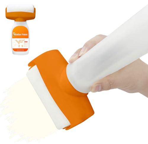 Rodillo De Pintura Recargable | Rodillo Portátil De 500 Gramos,Herramientas De Reparación Para Superficies De Muebles Puertas Y Gabinetes Interior Exterior