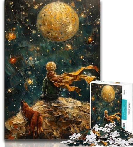 Puzzle 1000 Teile für Teenager Der Kleine Prinz Puzzles für Erwachsene für Lernspiele Herausforderungen Spielzeug-Deal als Geschenk für die ganze Familie 26x38cm