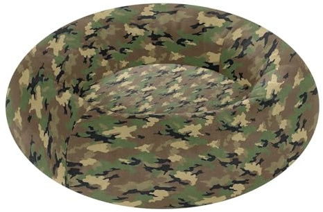 Army WoodlCamo husdjur kattbädd lugnande anti-ångest fluffigare ortopedisk hundbädd för extra liten storlek husdjurstillbehör