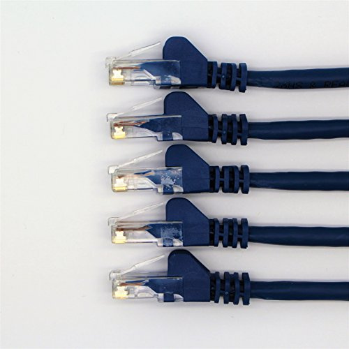 RGB Networks Ltd 5-Pack 1.0m RJ45 Cat 6 Ethernet Patch LAN Network Cable (5-Colour Bundle) - R1300A (1.0, Blue)