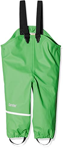 CareTec Unisex Kids Overall - Pu W/O Fleece Rain Trousers, Green (974), 104 UK